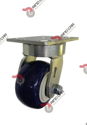 Rodaja Giratoria Alto Impacto 4"x2" de Poliuretano con centro de Polipropileno cap. 340kg