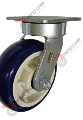 Rodaja Alto Impacto 6"x2 de Poliuretano con centro de Polipropileno cap. 490kg