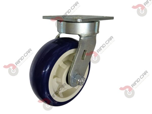 Rodaja Alto Impacto 6"x2 de Poliuretano con centro de Polipropileno cap. 490kg