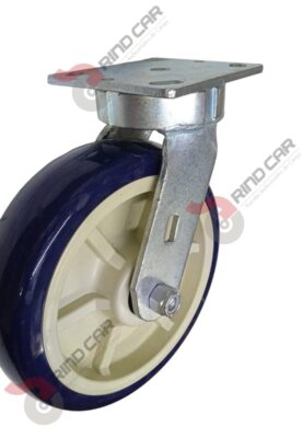 Rodaja Alto Impacto 8"x2 de Poliuretano con centro de Polipropileno cap. 580 kg