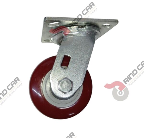 Rodaja Giratoria 4"x 2 Hi-Tech de poliuretano CAP. 272 kg - Image 2