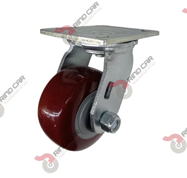 Rodaja Giratoria 4"x 2 Hi-Tech de poliuretano CAP. 272 kg