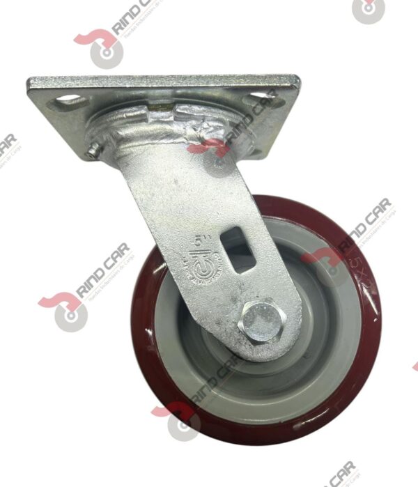 Rodaja Giratoria 5"x 2 Hi-Tech de poliuretano CAP. 340 kg - Image 2