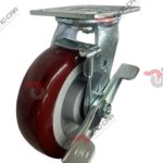 Rodaja Giratoria Con Freno 6"x 2 Hi-Tech de poliuretano CAP. 408 kg