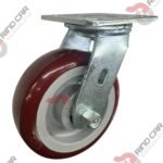 Rodaja Giratoria 6"x 2 Hi-Tech de poliuretano CAP. 408 kg