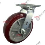 Rodaja Giratoria 8"x2 Hi-Tech de poliuretano CAP. 453 kg