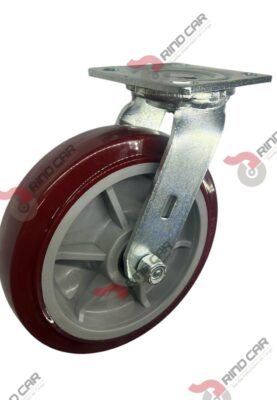 Rodaja Giratoria 8"x 2 Hi-Tech de poliuretano CAP. 453 kg