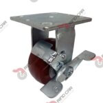 Rodaja Fija Con Freno 4"x 2 Hi-Tech de poliuretano CAP. 272 kg