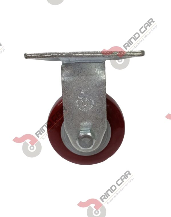 Rodaja Fija 4"x 2 Hi-Tech de poliuretano CAP. 272 kg - Image 2