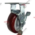 Rodaja Fija Con Freno 6"x 2 Hi-Tech de poliuretano CAP. 408 kg