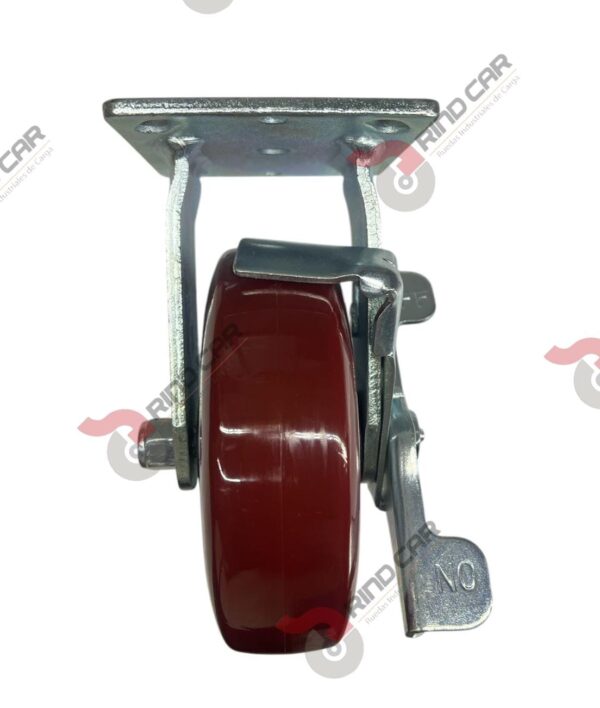 Rodaja Fija Con Freno 6"x 2 Hi-Tech de poliuretano CAP. 408 kg - Image 3