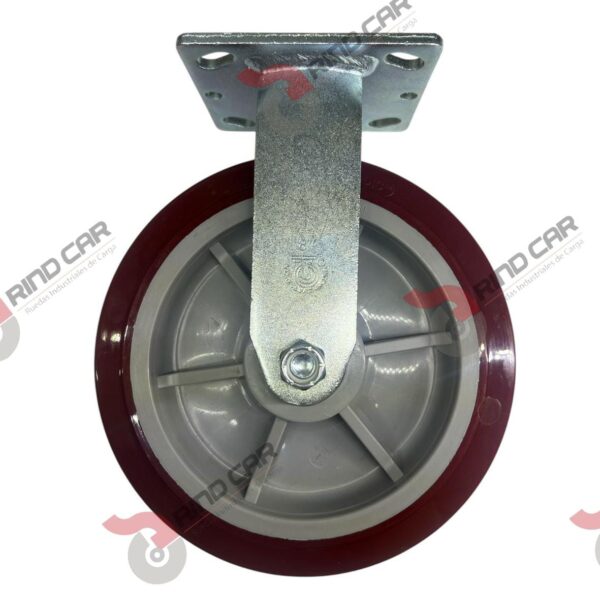 Rodaja Fija 8"x 2 Hi-Tech de poliuretano CAP. 453 kg - Image 2