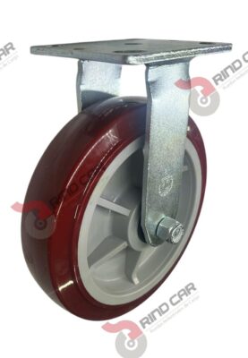 Rodaja Fija 8"x 2 Hi-Tech de poliuretano CAP. 453 kg