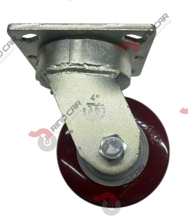 Rodaja Alto Impacto 4"x 2 Hi-Tech de poliuretano CAP. 312 kg - Image 2