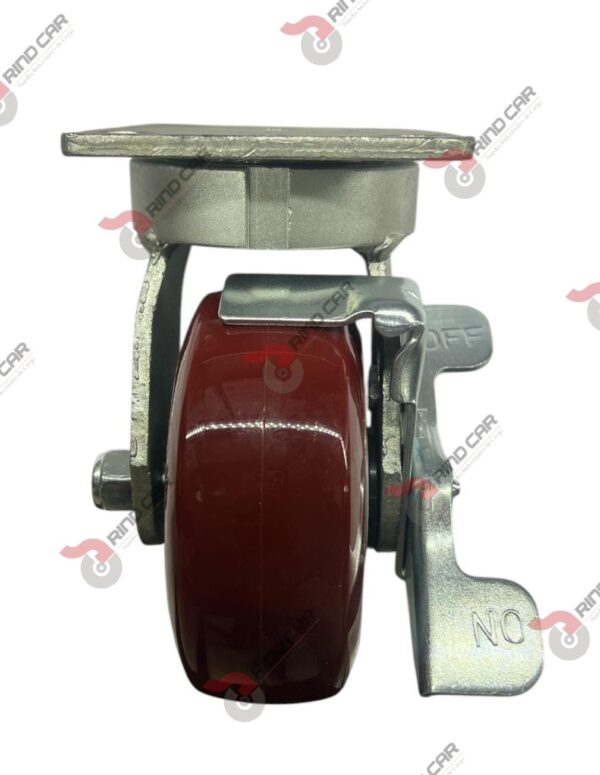 Rodaja Alto Impacto Con Freno 5"x 2 Hi-Tech de poliuretano CAP. 380 kg - Image 3