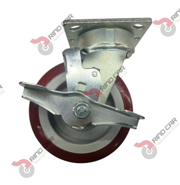 Rodaja Alto Impacto Con Freno 6"x 2 Hi-Tech de poliuretano CAP. 440 kg - Image 3