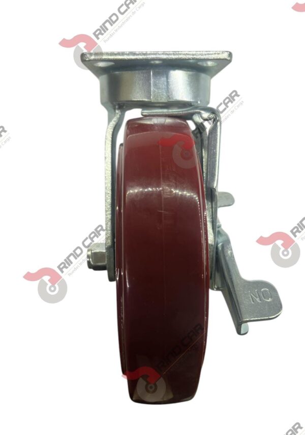 Rodaja Alto Impacto Con Freno 8"x 2 Hi-Tech de poliuretano CAP. 500 kg - Image 3