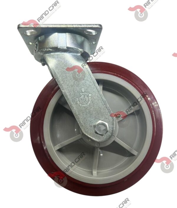 Rodaja Giratoria Alto Impacto 8"x 2 Hi-Tech de poliuretano CAP. 500 kg - Image 2