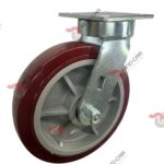 Rodaja Giratoria Alto Impacto 8"x 2 Hi-Tech de poliuretano CAP. 500 kg