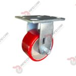 Rodaja Fija De Fierro Recubierta De Poliuretano 4"X 2" CAP. 317 KG