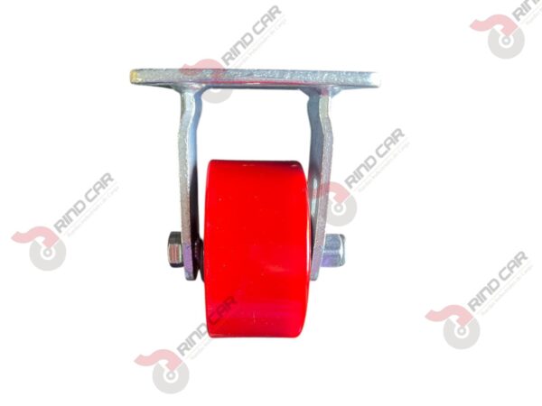 Rodaja Fija De Fierro Recubierta De Poliuretano 4"X 2" CAP. 317 KG - Image 3