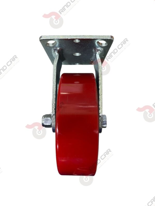 Rodaja Fija De Fierro Recubierta De Poliuretano  6"X 2" CAP. 544KG - Image 3