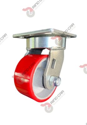 Rodaja Alto Impacto De Fierro Recubierta De Poliuretano  4"X 2" CAP. 357KG