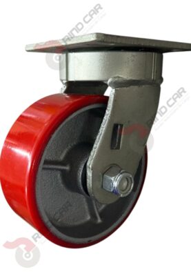 Rodaja Alto Impacto De Fierro Recubierta De Poliuretano  5"X 2" CAP. 493KG