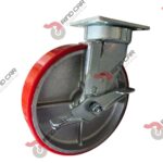 Rodaja Alto Impacto Con Freno De Fierro Recubierta De Poliuretano 8"X 2" CAP. 720KG