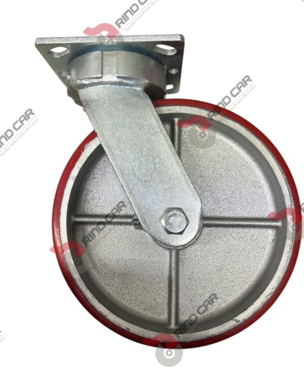 Rodaja  8"X 2 " Alto Impacto De Fierro Recubierta De Poliuretano 8"X 2" CAP. 720KG - Image 2