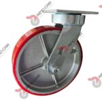 Rodaja  8"X 2 " Alto Impacto De Fierro Recubierta De Poliuretano 8"X 2" CAP. 720KG