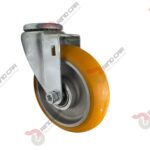 Rodaja Ojillo De Poliuretano Con Centro De Aluminio 5"x 1-1/4" CAP. 220 kg