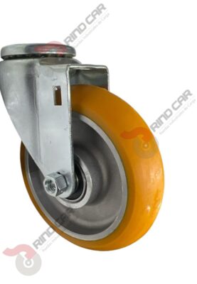 Rodaja Ojillo De Poliuretano Con Centro De Aluminio 5"x 1-1/4" CAP. 220 kg