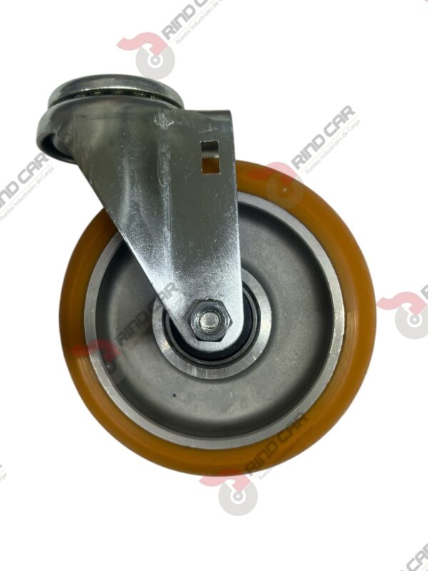 Rodaja Ojillo De Poliuretano Con Centro De Aluminio 5"x 1-1/4" CAP. 220 kg - Image 2