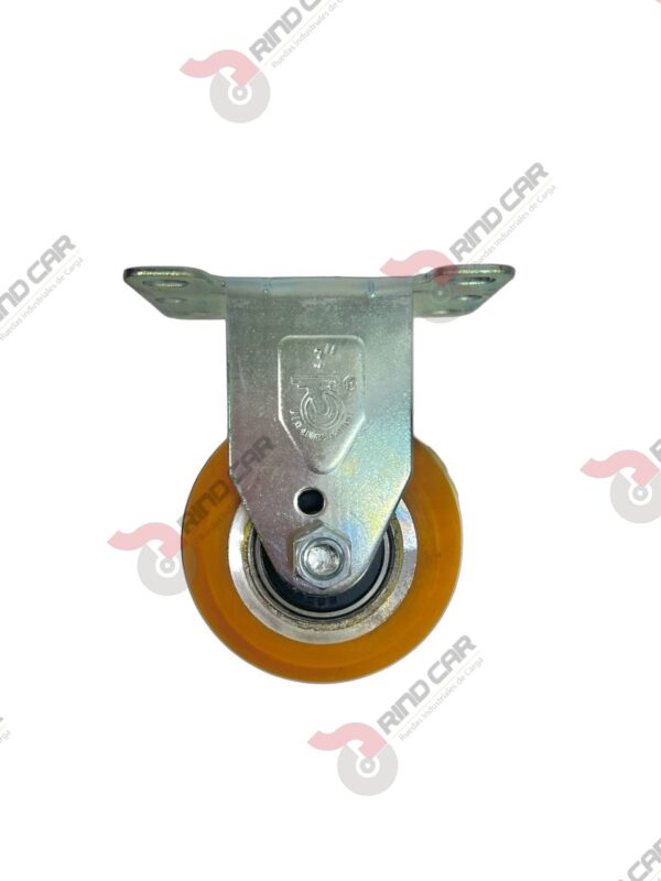 Rodaja Fija De Poliuretano Con Centro De Aluminio 3"x 1-1/4" CAP. 180 kg - Image 2