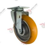 Rodaja Giratoria De Poliuretano Con Centro De Aluminio 5"x1-1/4" CAP. 220 kg