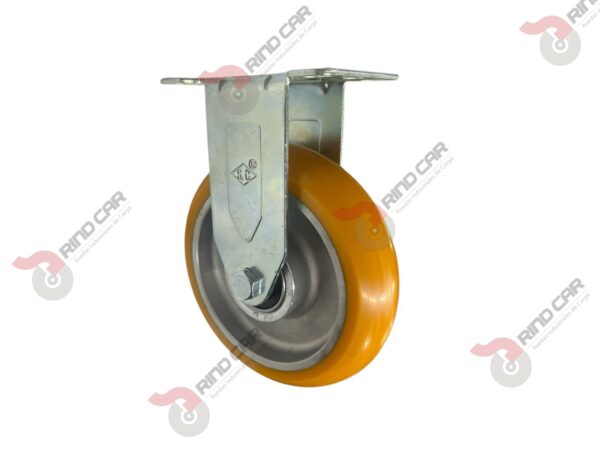 Rodaja Fija De Poliuretano Con Centro De Aluminio 5"x 1-1/4" CAP. 220 kg