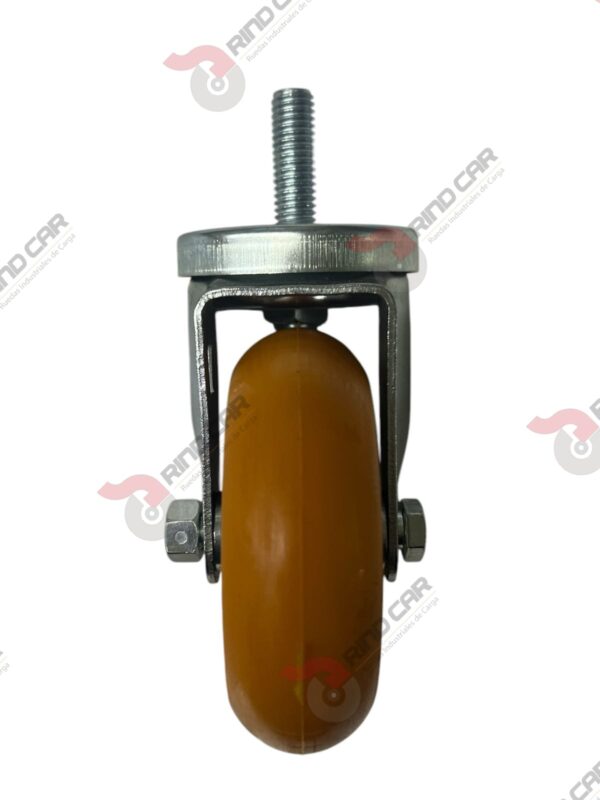 Rodaja Espiga De Poliuretano Con Centro De Aluminio 4"x 1-1/4" CAP. 200 kg - Image 3