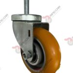 Rodaja Espiga De Poliuretano Con Centro De Aluminio 4"x 1-1/4" CAP. 200 kg