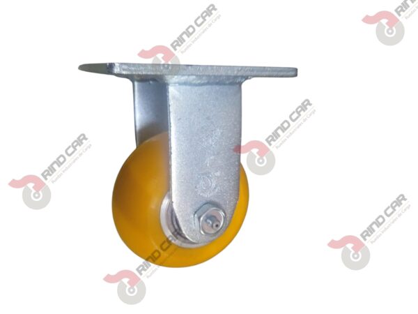 Rodaja Fija De Poliuretano Con Centro De Aluminio 4"x 2" CAP. 400 kg