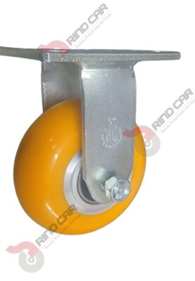 Rodaja Fija De Poliuretano Con Centro De Aluminio 5"x 2" CAP. 400kg