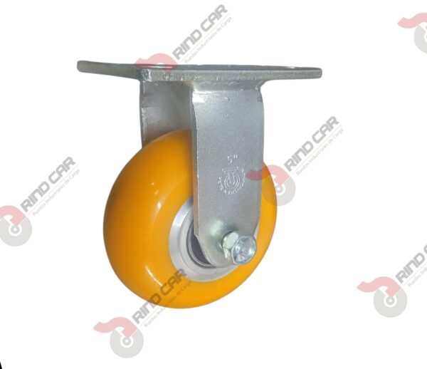 Rodaja Fija De Poliuretano Con Centro De Aluminio 5"x 2" CAP. 400kg