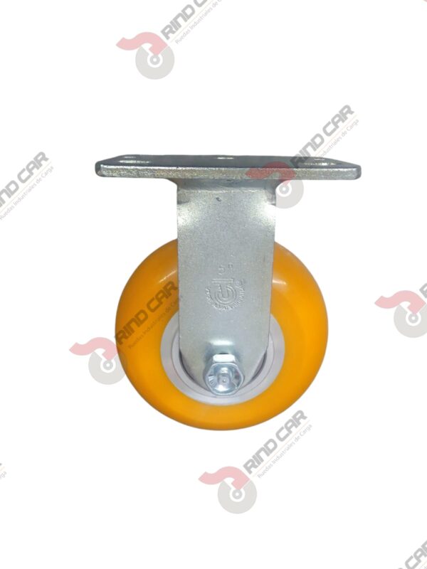 Rodaja Fija De Poliuretano Con Centro De Aluminio 5"x 2" CAP. 400kg - Image 2