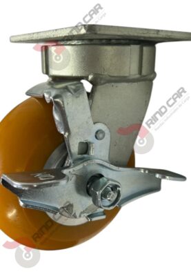 Rodaja Alto Impacto Con Freno Lateral De Poliuretano Con Centro De Aluminio 5"x 2" CAP. 440kg