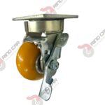 Rodaja Alto Impacto Con Freno Lateral De Poliuretano Con Centro De Aluminio 4"x 2" CAP. 440kg