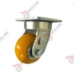 Rodaja Alto Impacto De Poliuretano Giratoria  Con Centro De Aluminio 4"x 2" CAP. 440kg