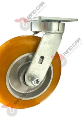 Rodaja Alto Impacto De Poliuretano Con Centro De Aluminio 8"x 2" CAP. 580kg