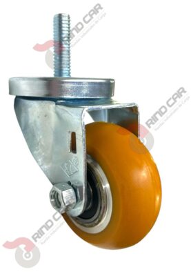 Rodaja Espiga De Poliuretano Con Centro De Aluminio 3"x 1-1/4" CAP. 180 kg