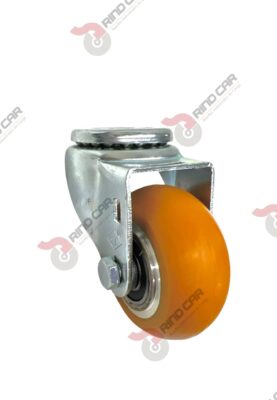 Rodaja Ojillo De Poliuretano Con Centro De Aluminio 3"x 1-1/4" CAP. 180 kg