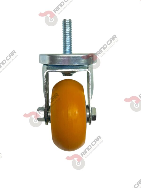 Rodaja Espiga De Poliuretano Con Centro De Aluminio 3"x 1-1/4" CAP. 180 kg - Image 3
